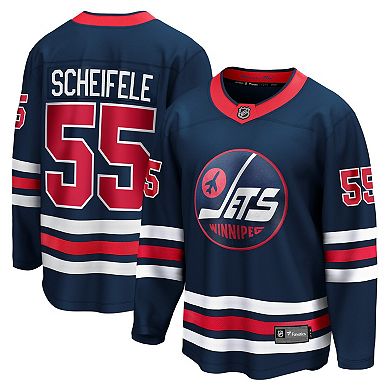 Men's Fanatics Mark Scheifele Navy Winnipeg Jets Breakaway Jersey