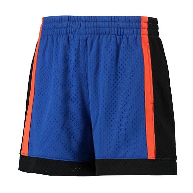 Women's Mitchell & Ness Royal New York Knicks Jump Shot Shorts