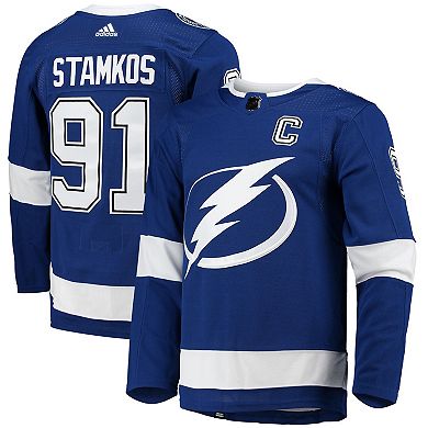 Men's adidas Steven Stamkos Blue Tampa Bay Lightning Home Primegreen Authentic Pro Player Jersey
