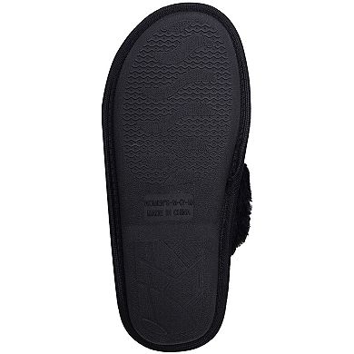 Women's FOCO Brooklyn Nets Script Cross Slide Slippers