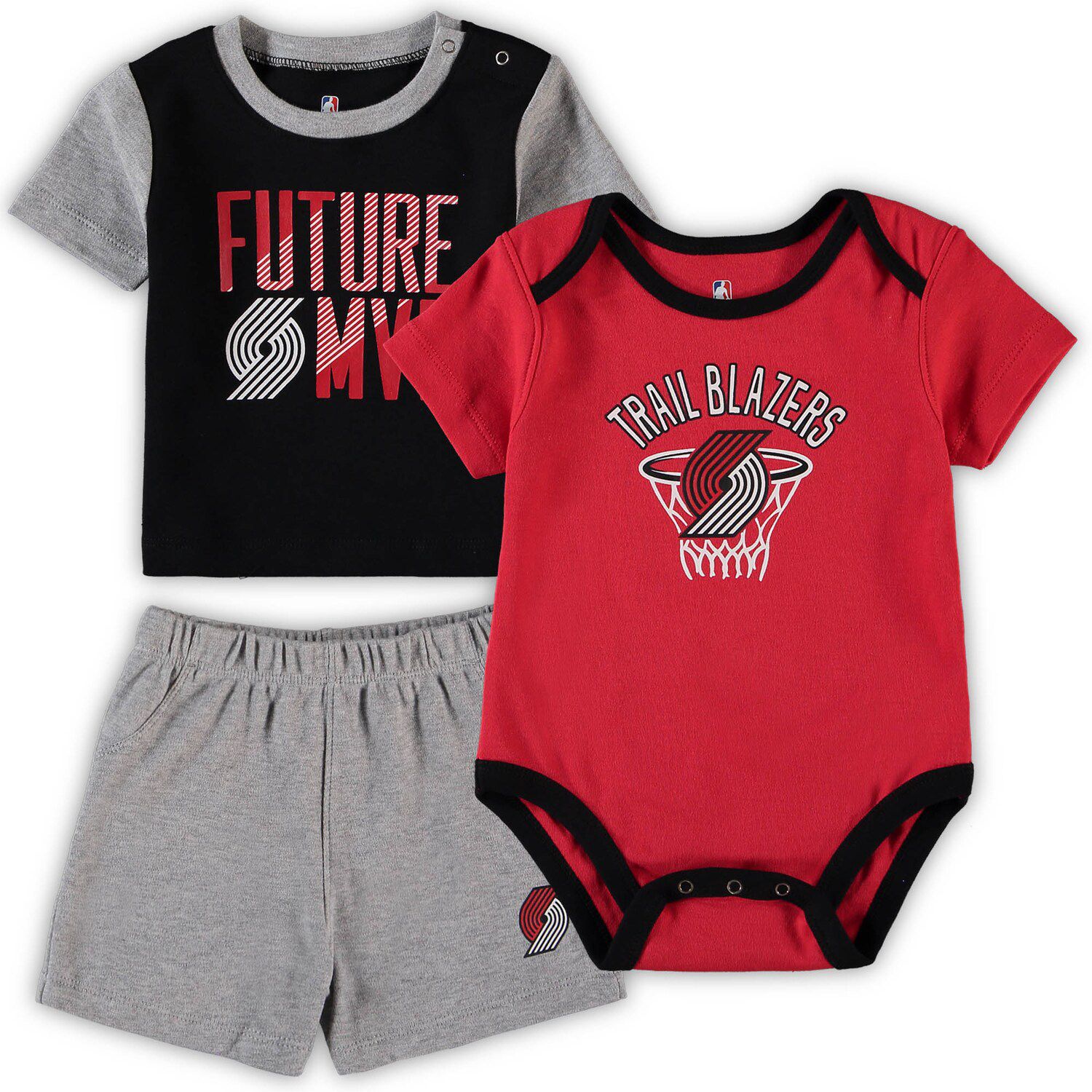 Outerstuff Newborn & Infant White/Heather Gray St. Louis Cardinals Little Slugger Two-Pack Bodysuit Set