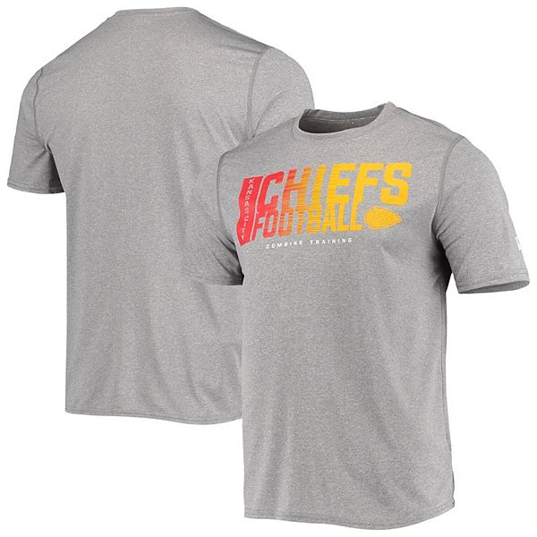 Men's New Era Heathered Gray Kansas City Chiefs Combine Authentic Stated Long  Sleeve T-Shirt