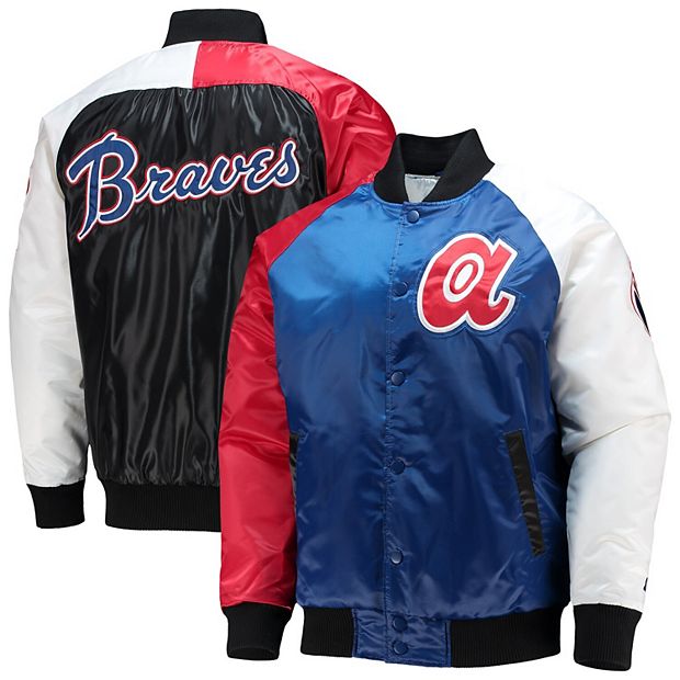 Atlanta Braves Royal/White Full-Snap Varsity Jacket