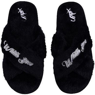 Women's FOCO Chicago White Sox Script Cross Slide Slippers