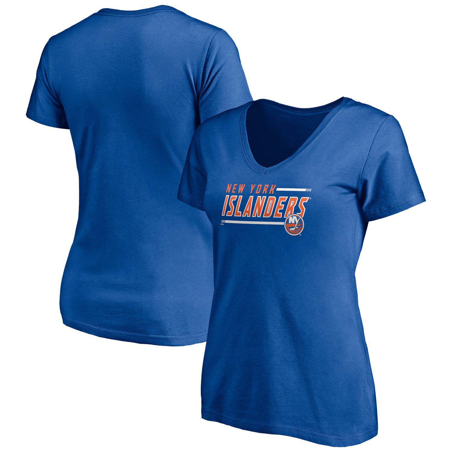 Fanatics Branded Tampa Bay Lightning Women's Heather Blue Line Shift  Tri-Blend Three-Quarter Sleeve T-Shirt