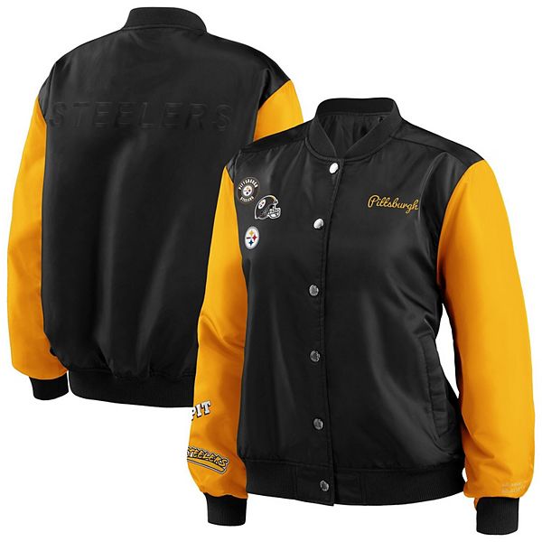 Pittsburgh Steelers WEAR by Erin Andrews Women's Bomber Full