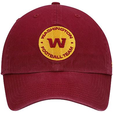 Youth '47 Burgundy Washington Football Team Logo Clean Up Adjustable Hat
