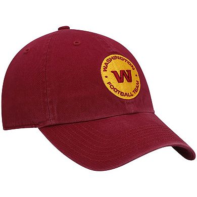 Youth '47 Burgundy Washington Football Team Logo Clean Up Adjustable Hat