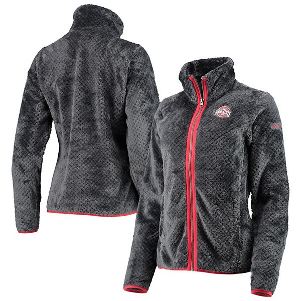 Women s Columbia Charcoal Ohio State Buckeyes Fireside II Sherpa