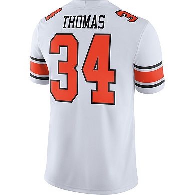Men's Nike Thurman Thomas White Oklahoma State Cowboys Alumni Player Jersey