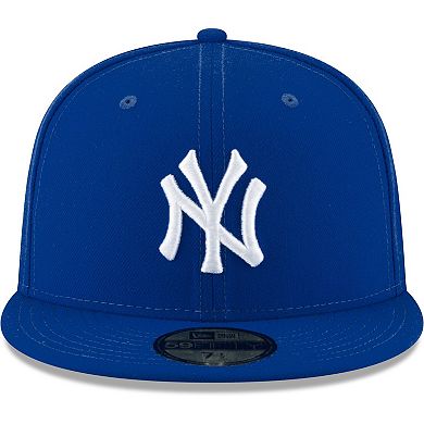 Men's New Era Royal New York Yankees White Logo 59FIFTY Fitted Hat
