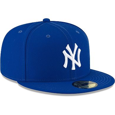 Men's New Era Royal New York Yankees White Logo 59FIFTY Fitted Hat