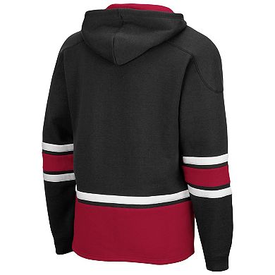 Men's Colosseum Black Stanford Cardinal Lace Up 3.0 Pullover Hoodie