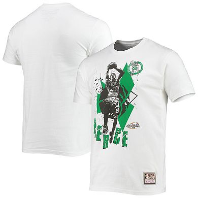 Men's Mitchell & Ness Paul Pierce White Boston Celtics Suite Sensations Player T-Shirt