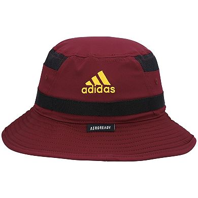 Men's adidas Maroon Arizona State Sun Devils 2021 Sideline AEROREADY Bucket Hat