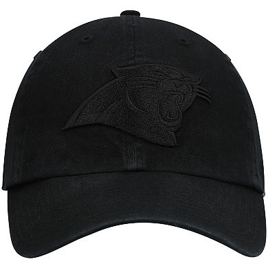 Men's '47 Black Carolina Panthers Team Tonal Clean Up Adjustable Hat