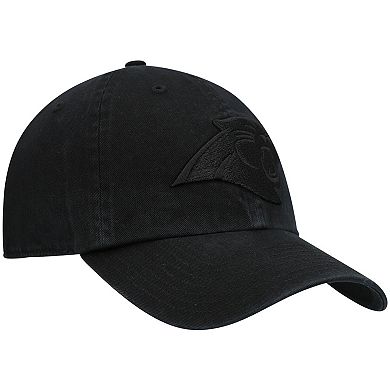 Men's '47 Black Carolina Panthers Team Tonal Clean Up Adjustable Hat