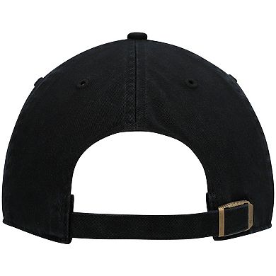 Men's '47 Black Carolina Panthers Team Tonal Clean Up Adjustable Hat