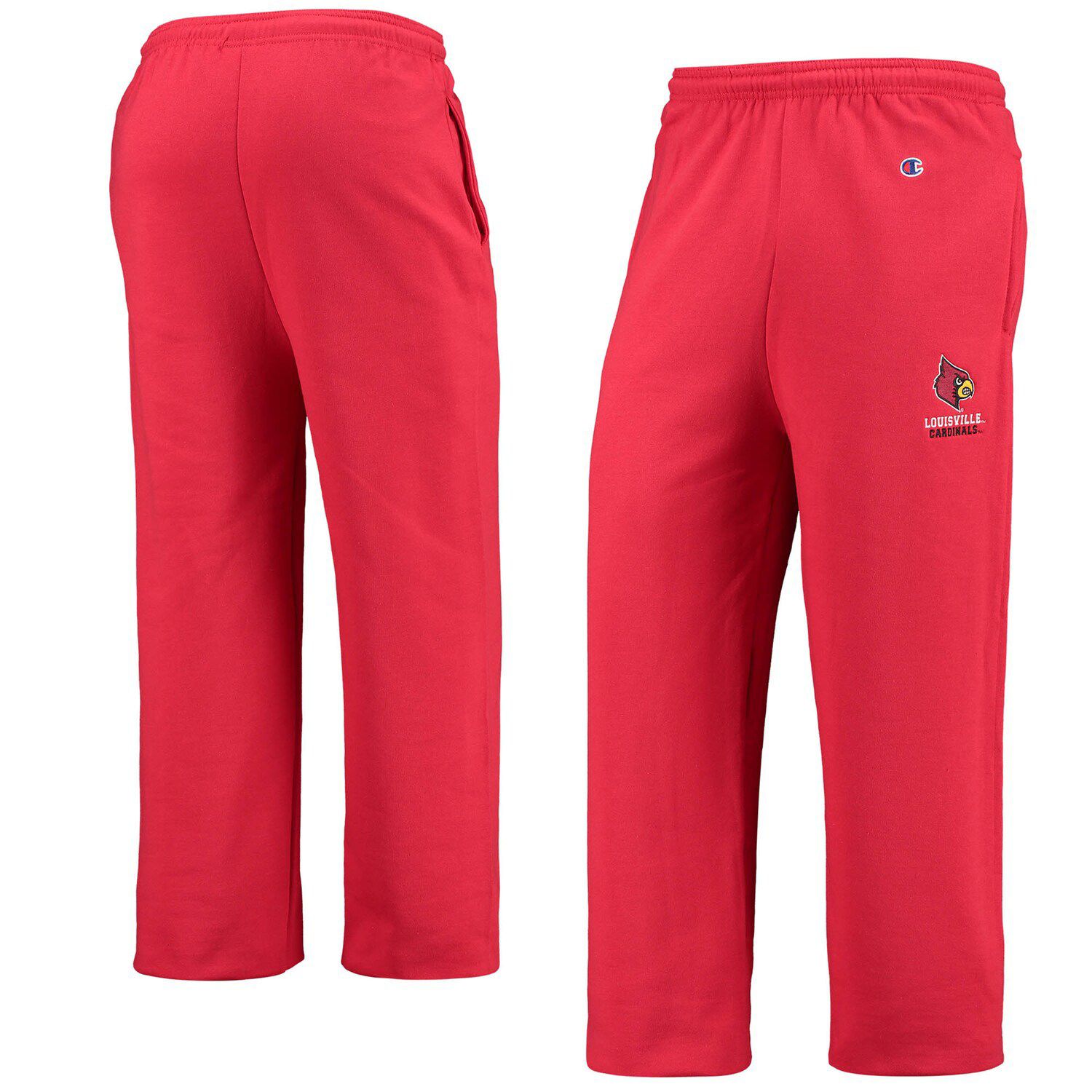 Touch Womens Louisville Cardinals Athletic Jogger Pants, Red, Medium