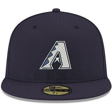 Men's New Era Navy Arizona Diamondbacks White Logo 59FIFTY Fitted Hat