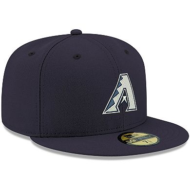 Men's New Era Navy Arizona Diamondbacks White Logo 59FIFTY Fitted Hat