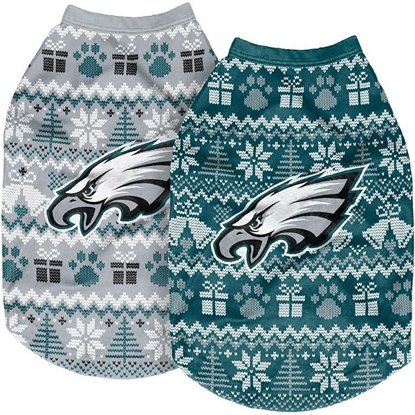 FOCO Philadelphia Eagles Reversible Holiday Dog Sweater