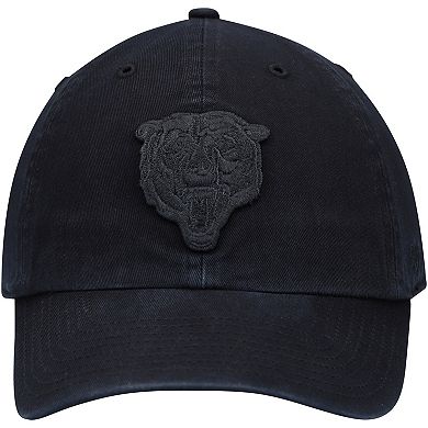 Men's '47 Black Chicago Bears Team Tonal Clean Up Adjustable Hat