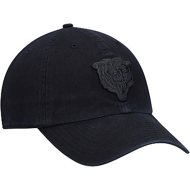 Men's '47 Black Chicago Bears Team Tonal Clean Up Adjustable Hat