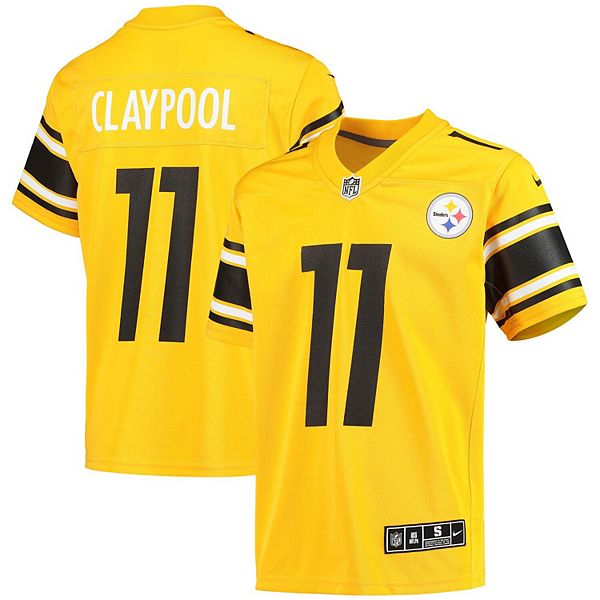 Youth Nike Chase Claypool Gold Pittsburgh Steelers Inverted Team