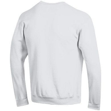 Men's Champion White Arkansas Razorbacks 150th Anniversary Pullover Sweatshirt
