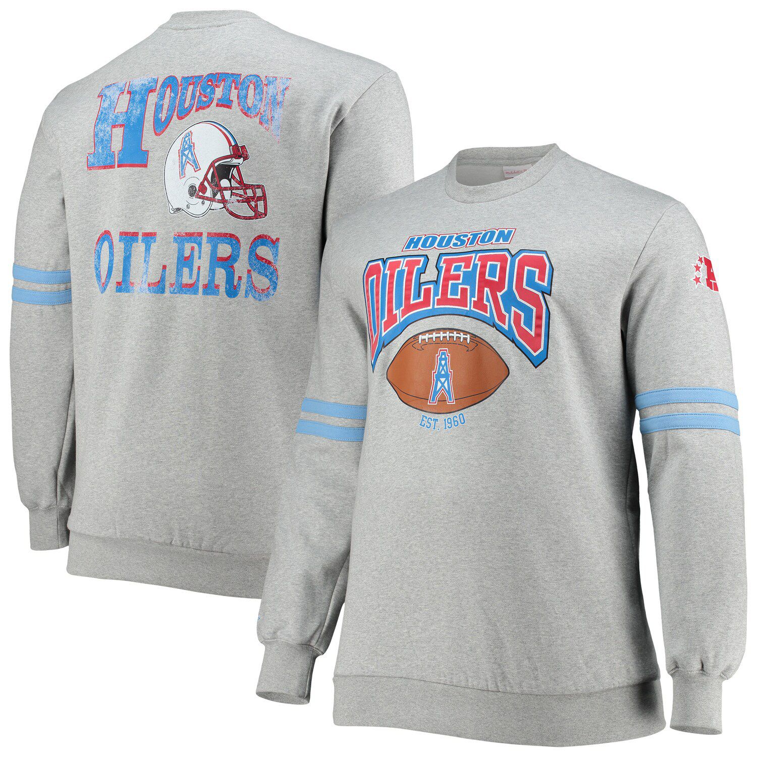 Women's New Era Light Blue Houston Oilers Gridiron Classics Cloud