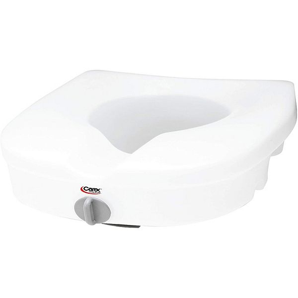 Carex EZ Lock Raised Toilet Seat, Adds 5 Inches to Toilet Height