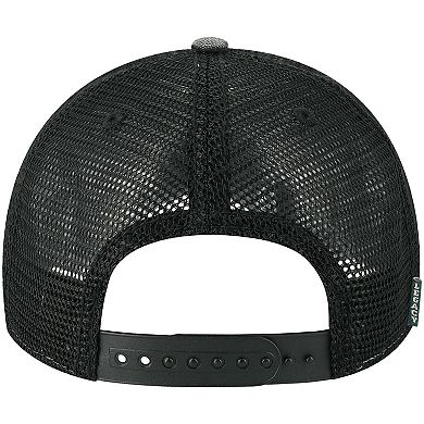 Men's Black Michigan State Spartans Sun & Bars Dashboard Trucker Snapback Hat