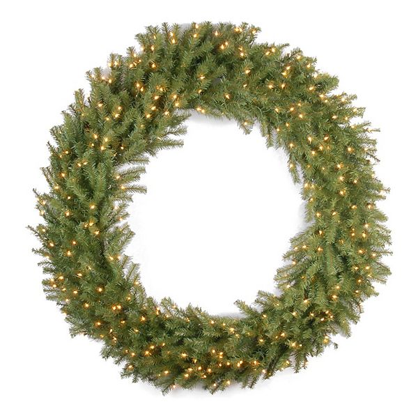 National Tree Company 60 Inch Prelit Artificial Holiday Wreath w