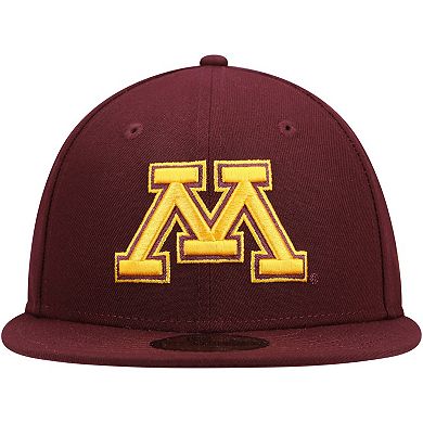 Men's New Era Maroon Minnesota Golden Gophers Logo Basic 59FIFTY Fitted Hat