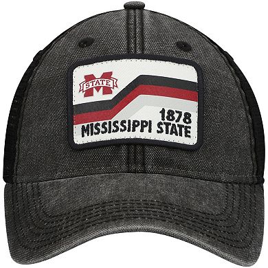 Men's Black Mississippi State Bulldogs Sun & Bars Dashboard Trucker Snapback Hat