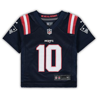 Infant Nike Mac Jones Navy New England Patriots Game Jersey