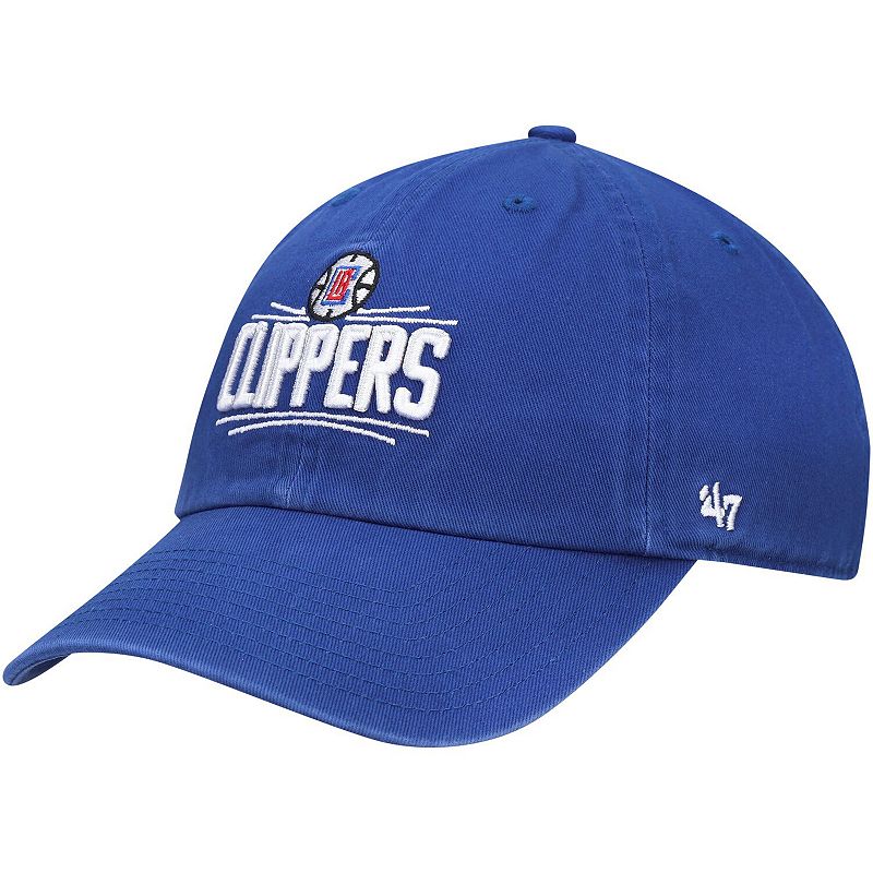 Mens 47 Royal LA Clippers Team Clean Up Adjustable Hat, CLP Blue