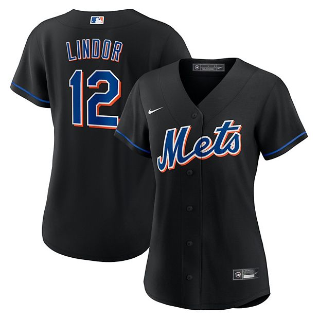 New York Mets Nike Official Replica Home Jersey - Youth with Lindor 12  printing