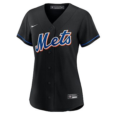 Women's Nike Francisco Lindor Black New York Mets 2022 Alternate Replica Player Jersey