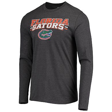 Men's Concepts Sport Royal/Heathered Charcoal Florida Gators Meter Long Sleeve T-Shirt & Pants Sleep Set