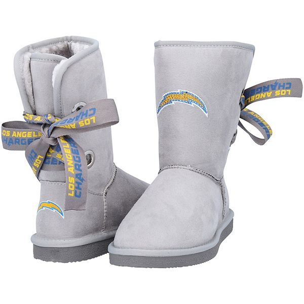 Lids Los Angeles Chargers Cuce Women's Low Team Ribbon Boots