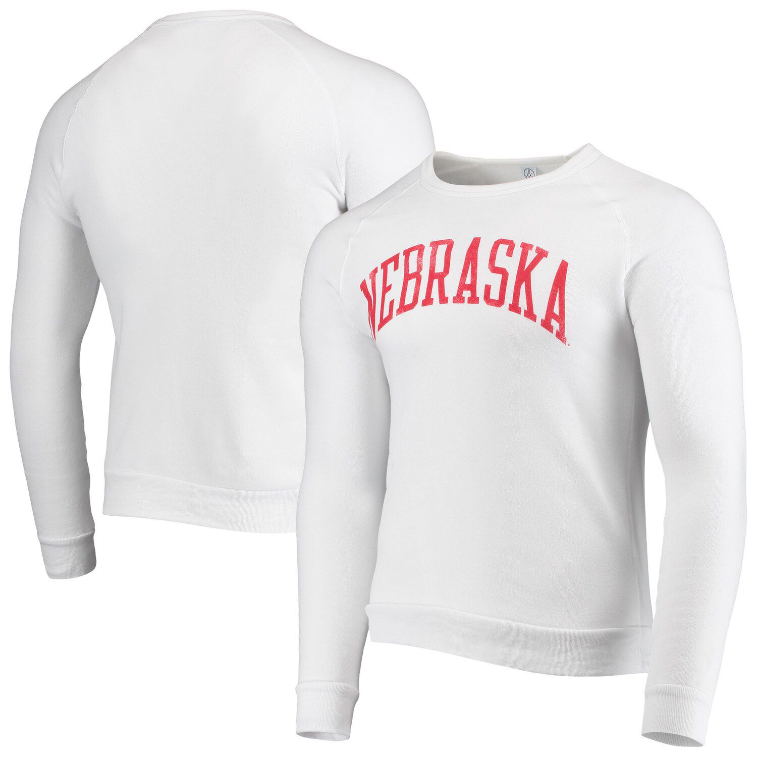Image for Unbranded Men's Alternative Apparel White Nebraska Huskers The Champ Tri-Blend Raglan Pullover Sweatshirt at Kohl's.