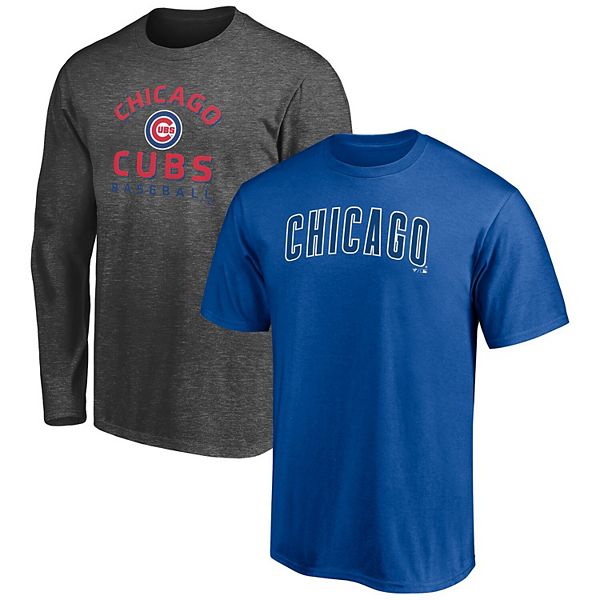 Kosciuszko Samuel Convergeren Men's Fanatics Branded Royal/Heathered Charcoal Chicago Cubs T-Shirt Combo  Pack