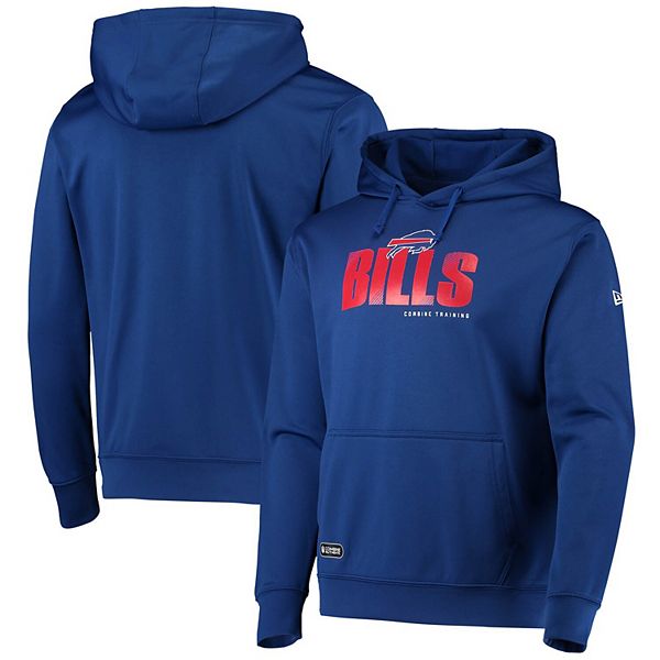 Men's New Era Royal Buffalo Bills Combine Authentic Hard Hash Pullover  Hoodie