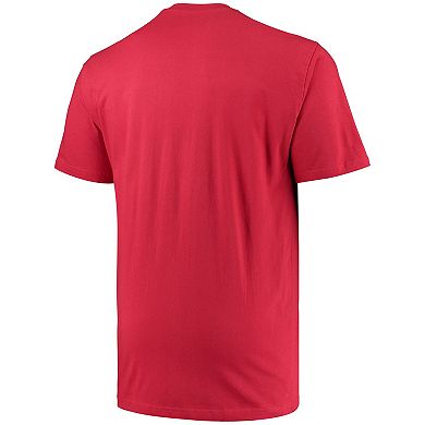 Men's Champion Cardinal Arkansas Razorbacks Big & Tall Arch Team Logo T-Shirt