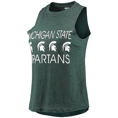 Women's Concepts Sport Black/Green Michigan State Spartans Tank Top & Pants Sleep Set