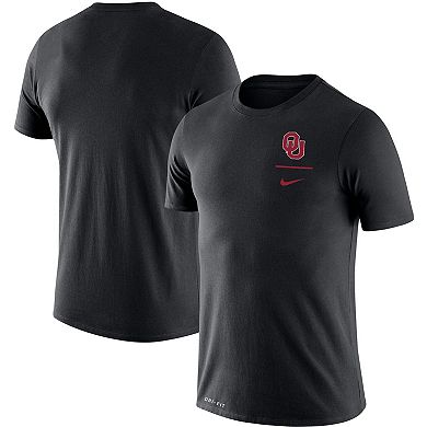 Men's Nike Black Oklahoma Sooners Logo Stack Legend Performance T-Shirt