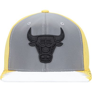 Men's Mitchell & Ness Gray/Yellow Chicago Bulls Day 5 Snapback Hat