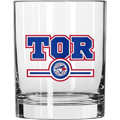 Toronto Blue Jays Letterman 14oz. Rocks Glass
